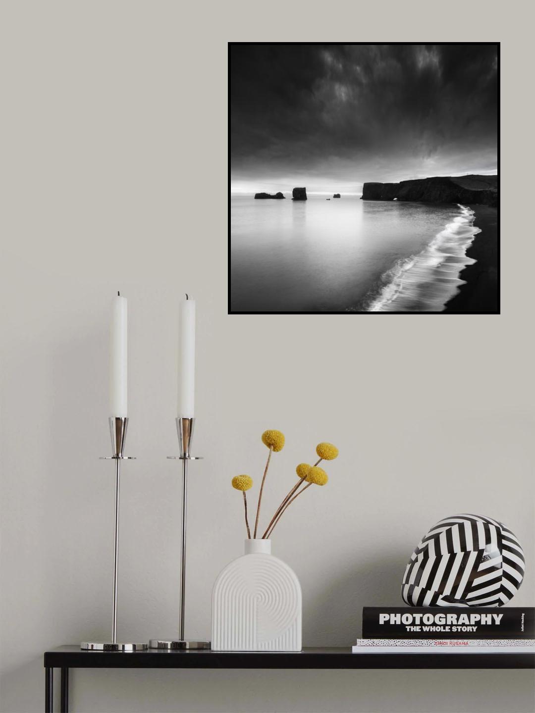 Lapping at the Shore of a Solitary Ocean Poster och Canvastavla