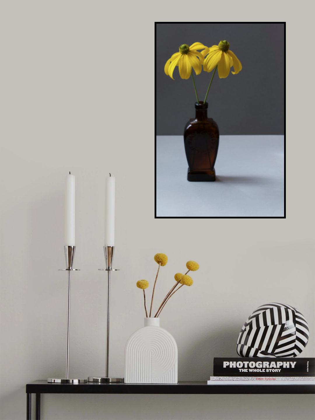 Yellow Rudbeckia Still Life Poster och Canvastavla