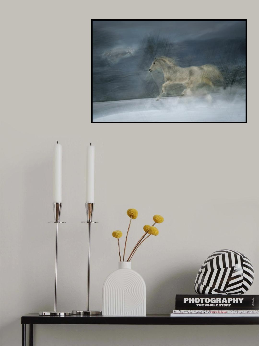 Winter scene Poster och Canvastavla