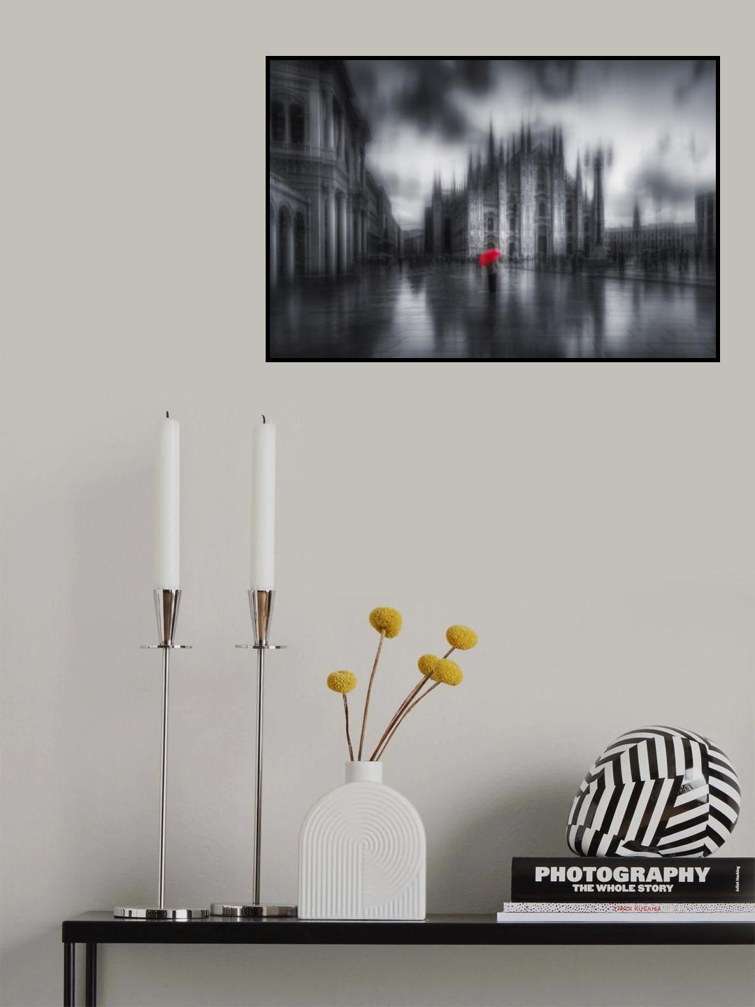 Hint of red Poster och Canvastavla
