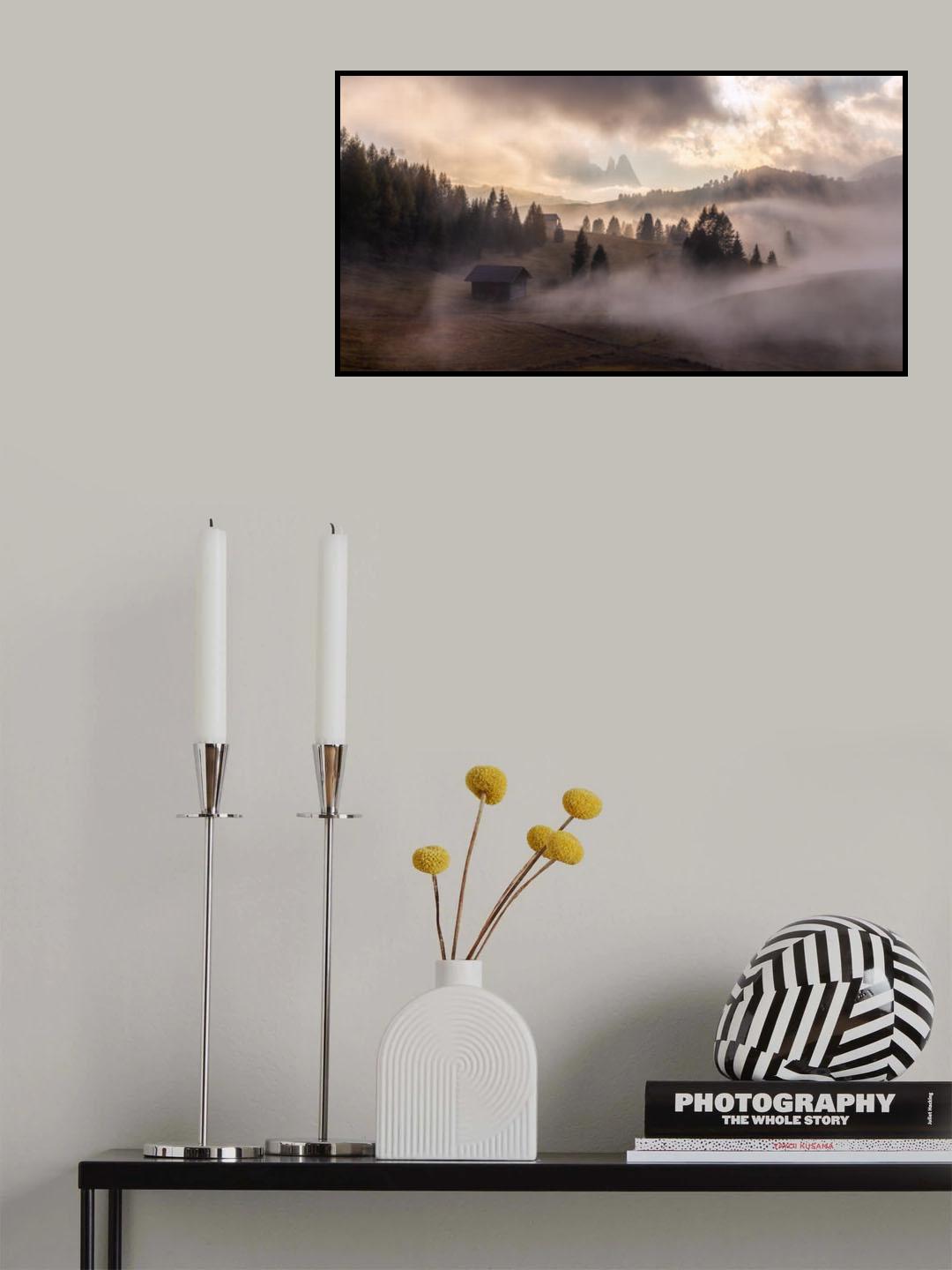 Fields of Fire on The Seiser Alm. Poster och Canvastavla