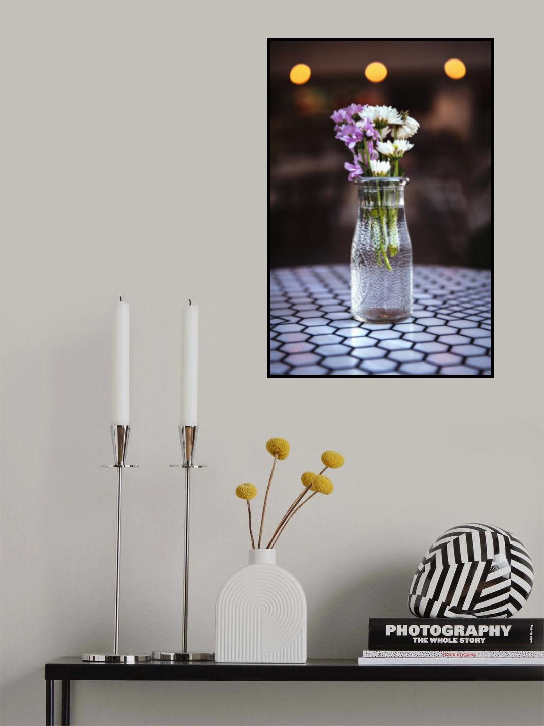 Flowers on Table Poster och Canvastavla