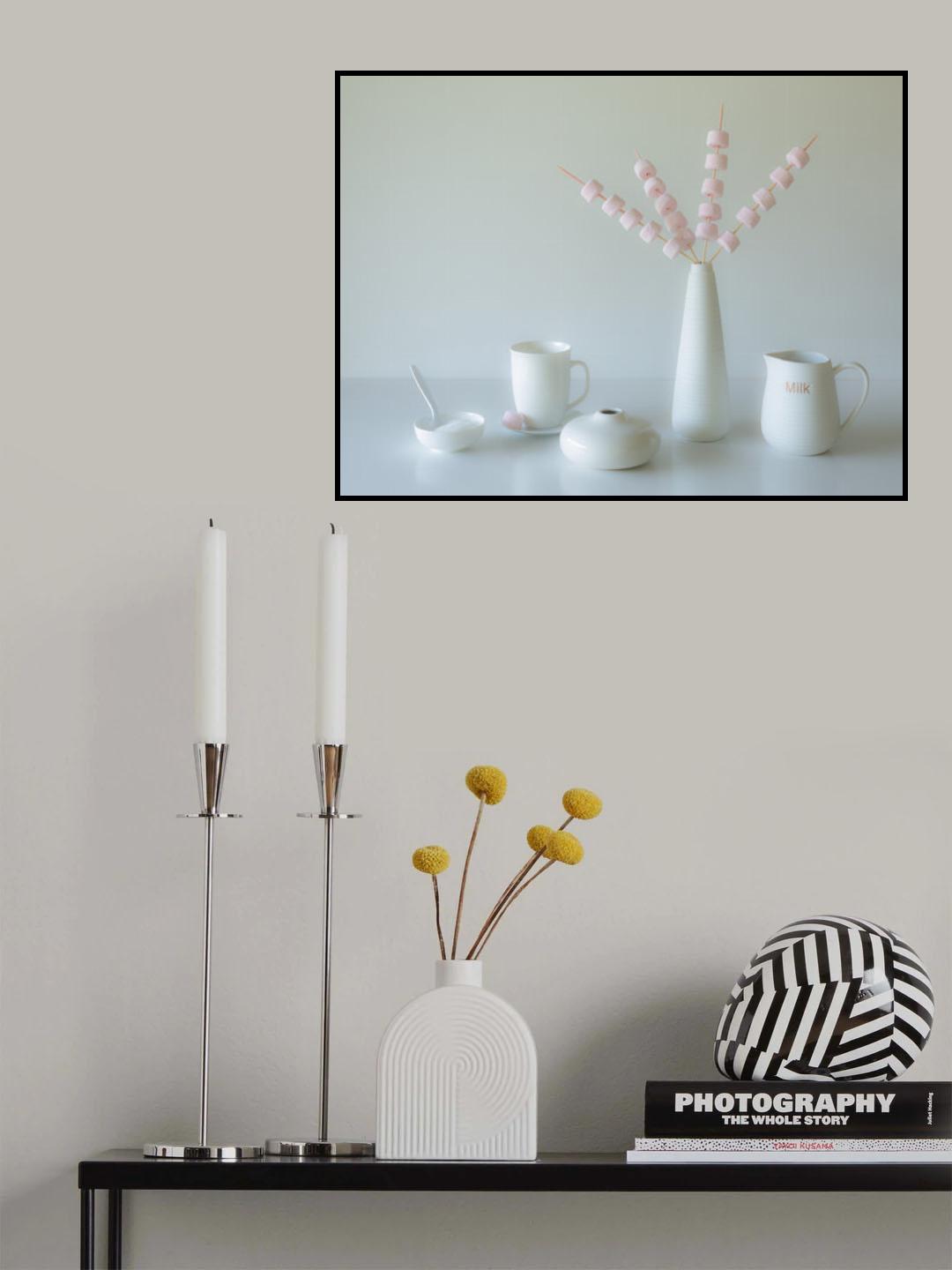 Marshmallow Teatime Poster och Canvastavla