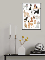 Dogs in glasses Print Poster och Canvastavla