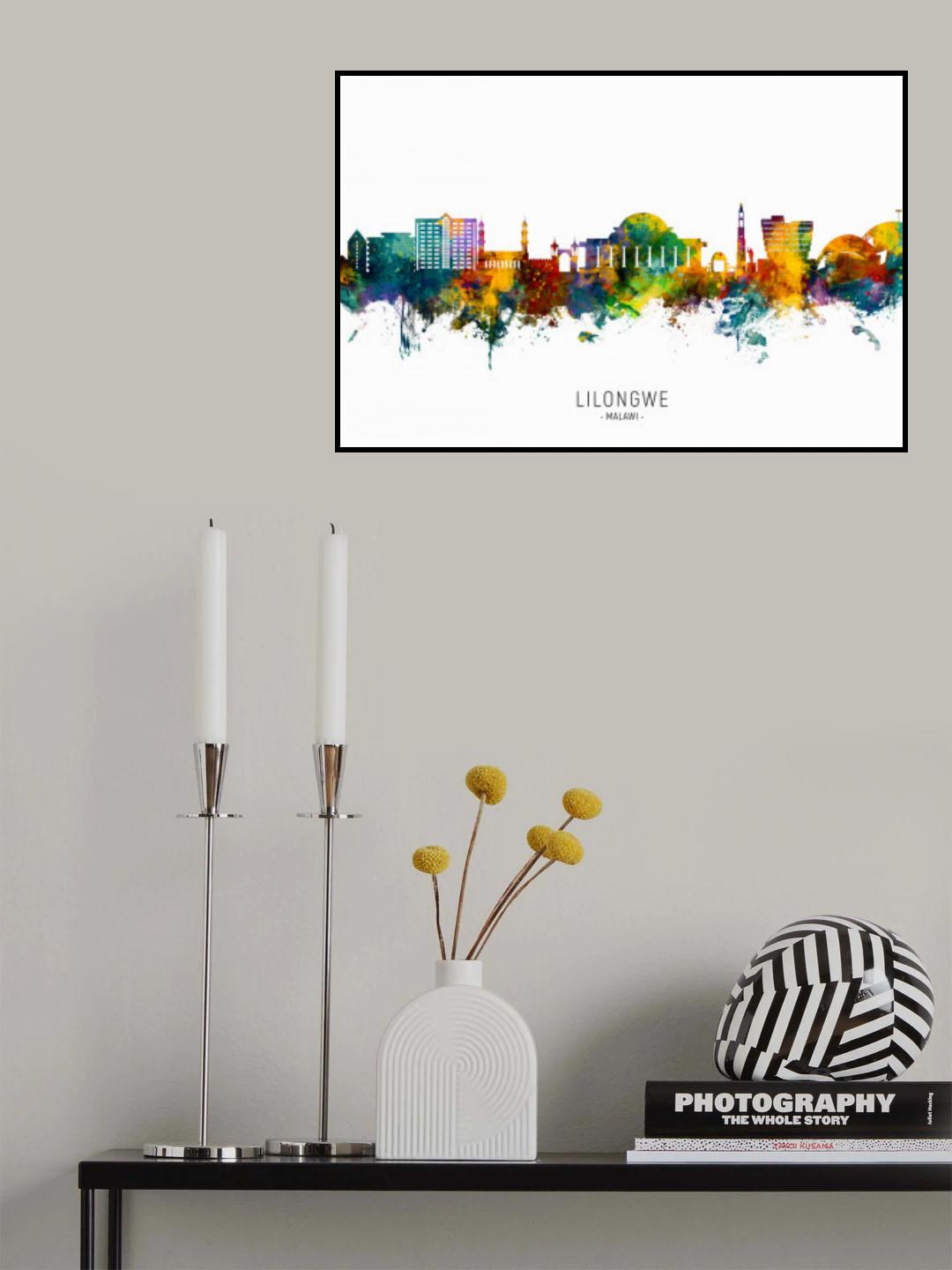 Lilongwe Malawi Skyline Poster och Canvastavla