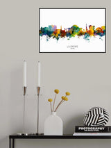 Lilongwe Malawi Skyline Poster och Canvastavla