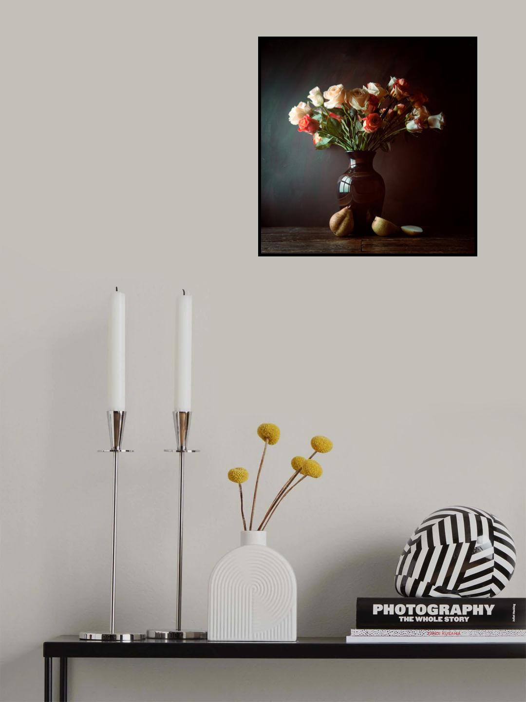 Roses and pears Poster och Canvastavla