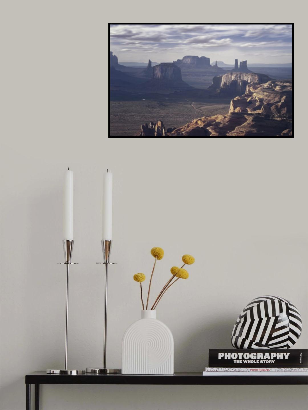 Hunts Mesa at dusk Poster och Canvastavla