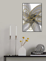 Golden Bloom Poster och Canvastavla