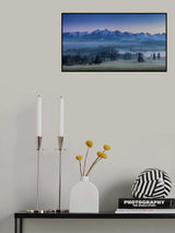 When silence is sneaking below the mountains Poster och Canvastavla