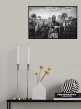An armed man of the Mundari tribe Poster och Canvastavla