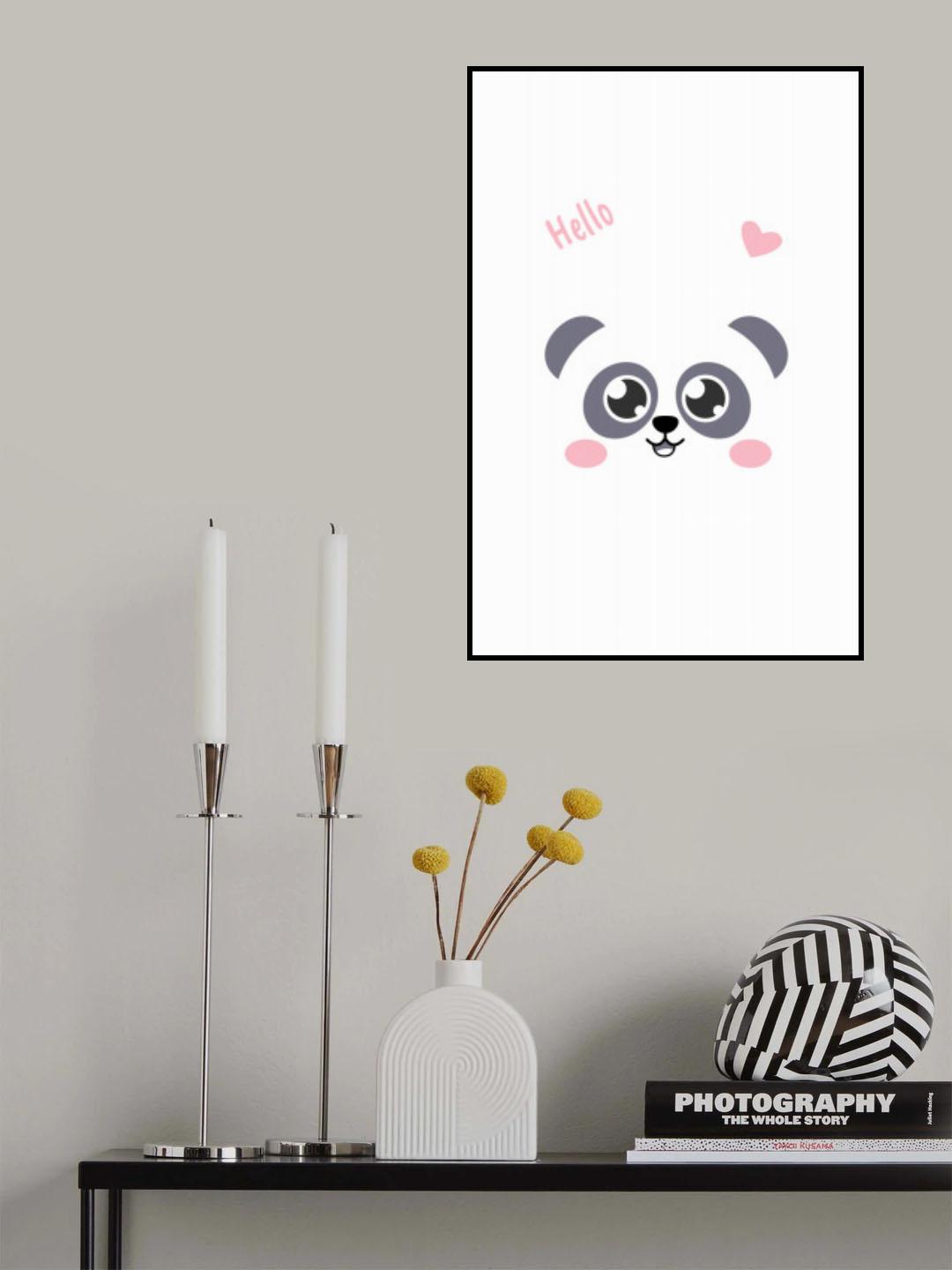 Kawaii Panda Poster och Canvastavla