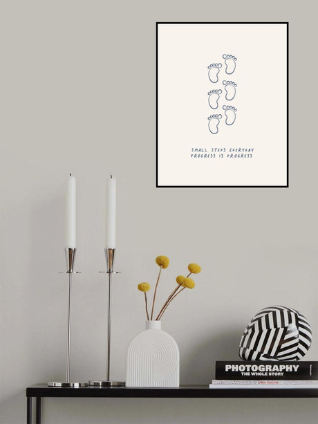 Small Steps Poster och Canvastavla