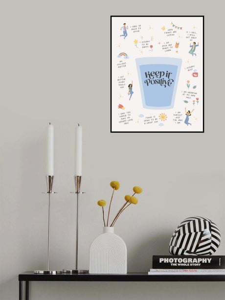 Keeptitpositive Poster och Canvastavla