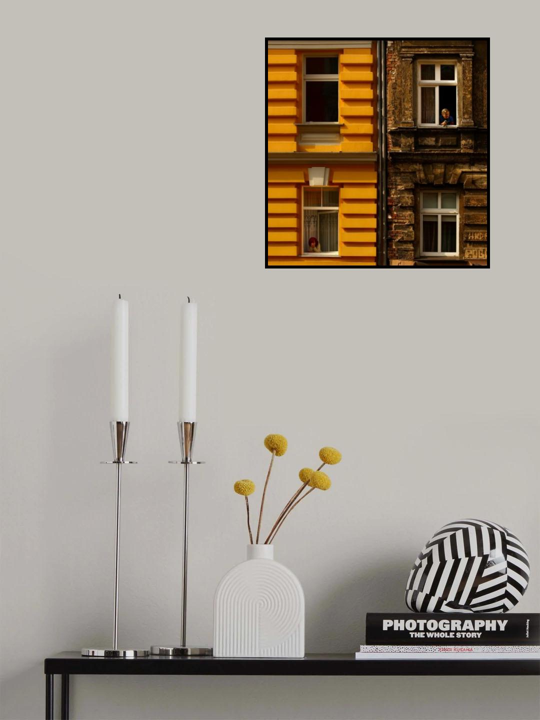 City chessboard. Poster och Canvastavla