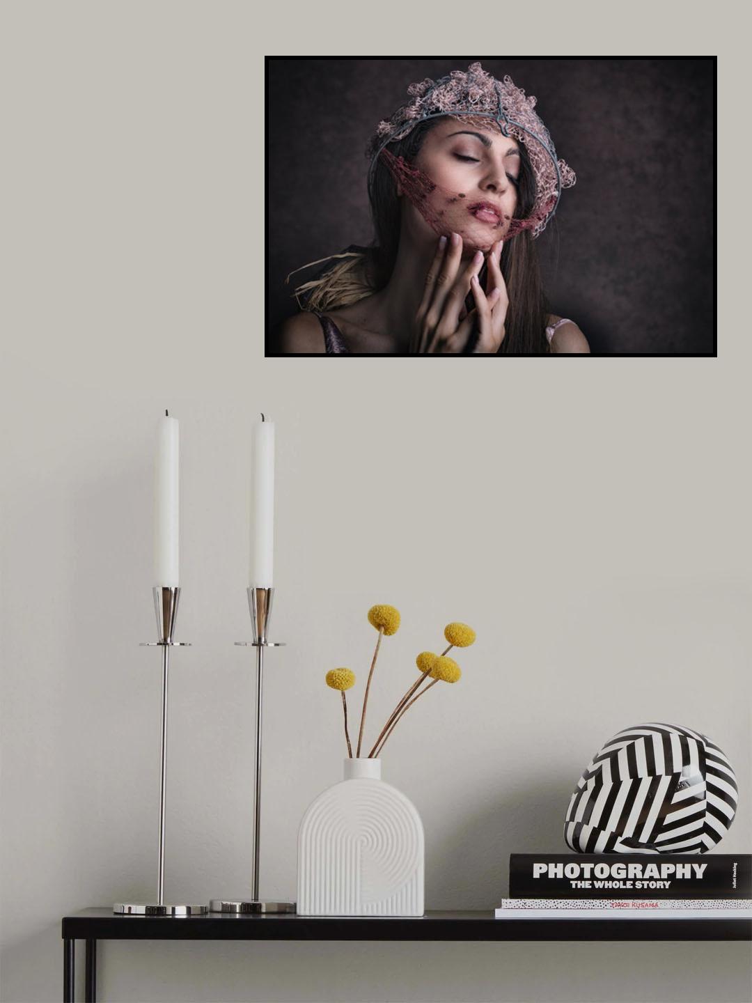 Bea con tocado Poster och Canvastavla