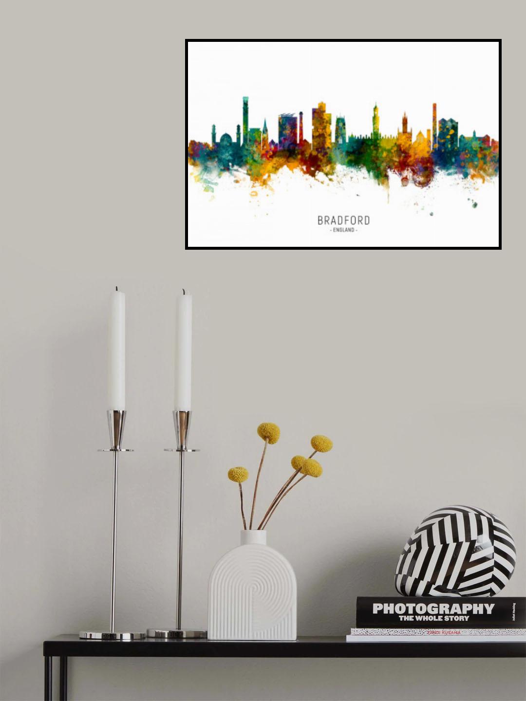 Bradford England Skyline Poster och Canvastavla