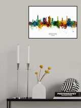 Bradford England Skyline Poster och Canvastavla