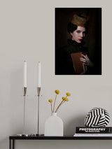 Girl with a book Poster och Canvastavla