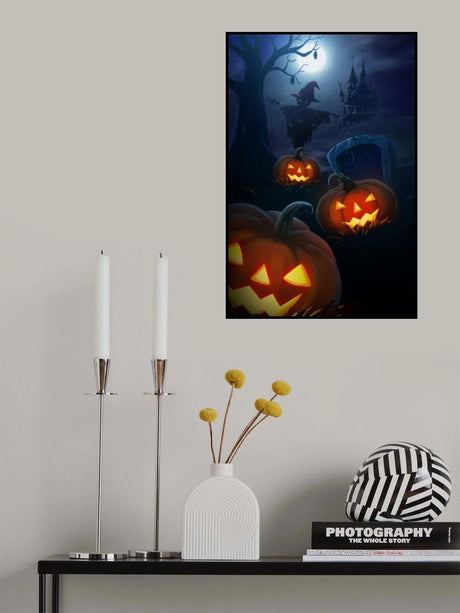 Pumpkin Night Poster och Canvastavla