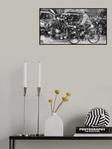 Snowing street Poster och Canvastavla