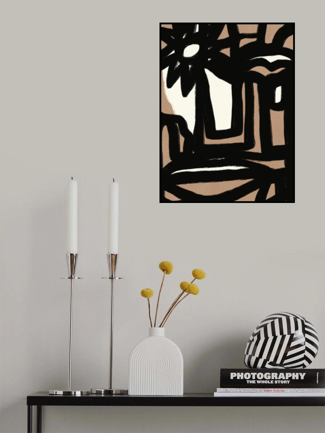 Bold line composition 10 Poster och Canvastavla