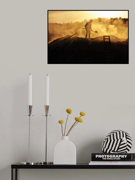 A charcoal burner Poster och Canvastavla