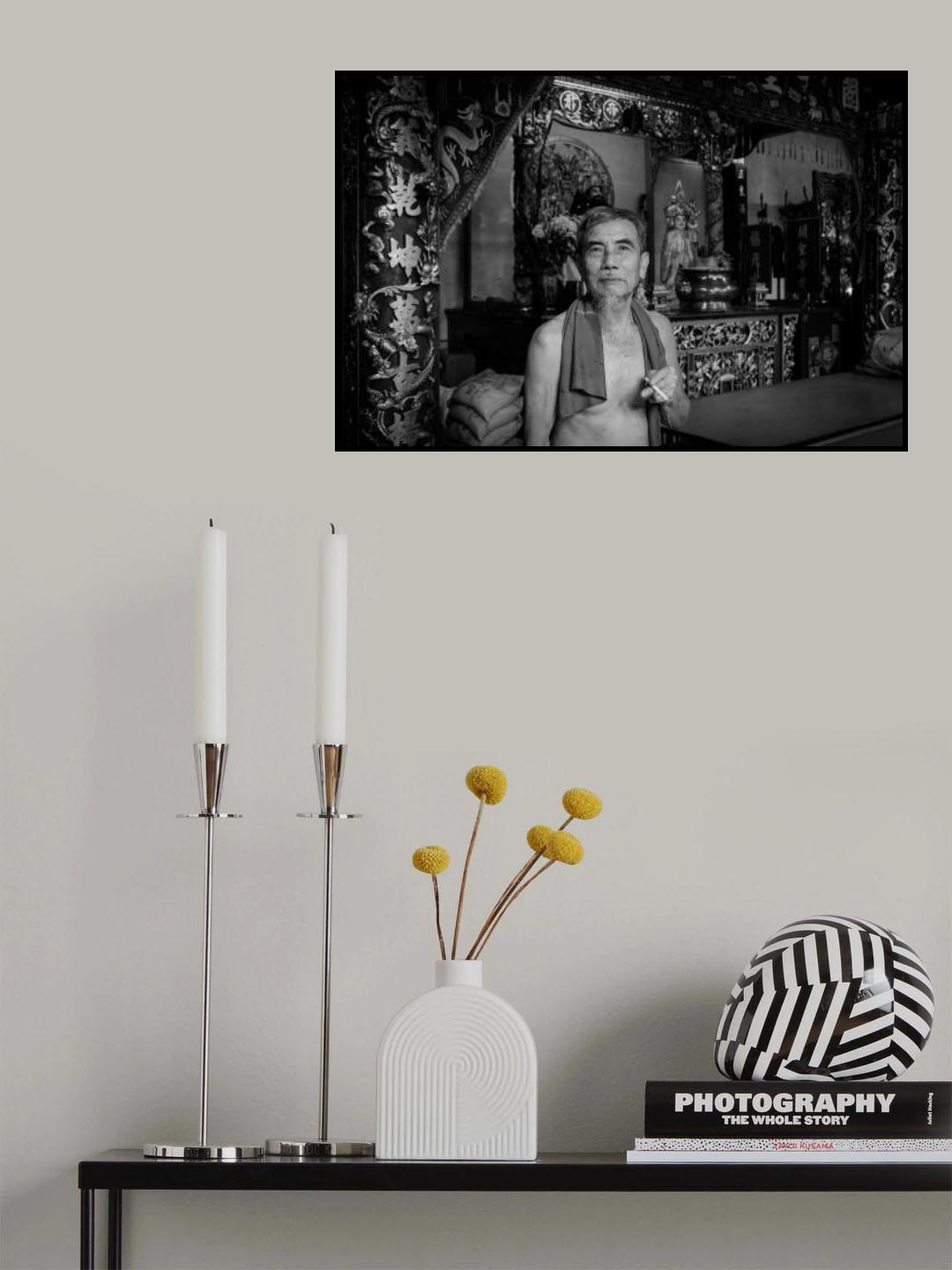 serenity in the temple Poster och Canvastavla