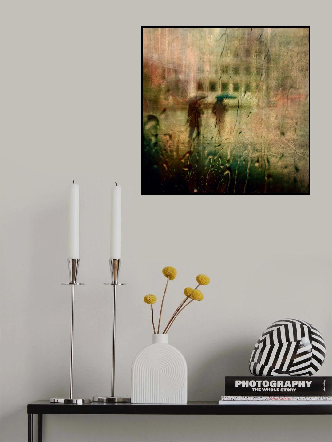 2 im Regen Poster och Canvastavla