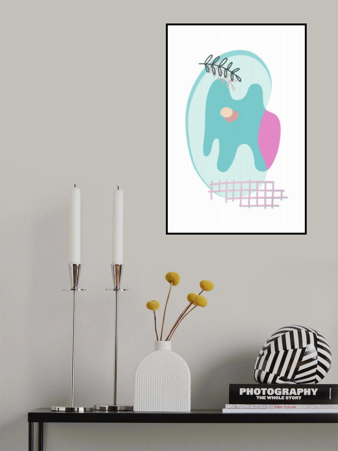 Tropical Villa Color and Shapes 24 Poster och Canvastavla