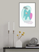 Tropical Villa Color and Shapes 24 Poster och Canvastavla