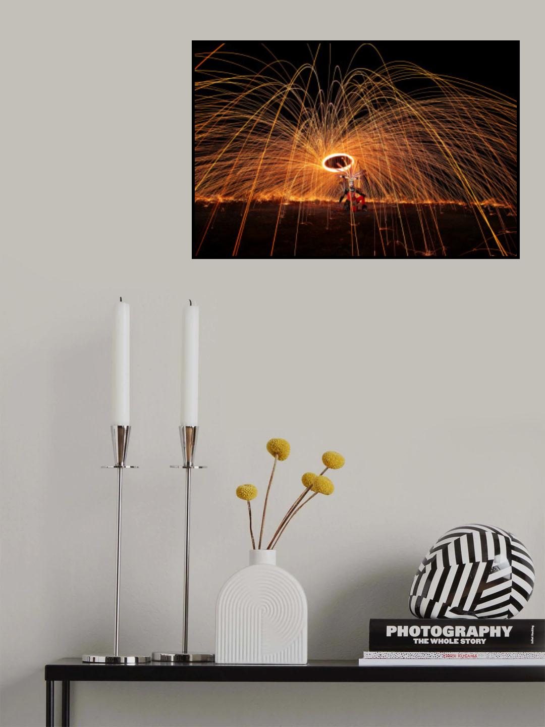fire rain Poster och Canvastavla