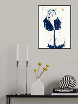 Portrait Of A Model White Poster och Canvastavla