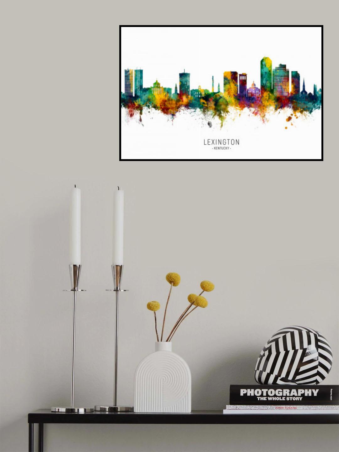 Lexington Kentucky Skyline Poster och Canvastavla