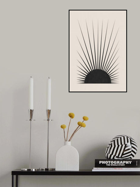 Minimal Sun Poster och Canvastavla
