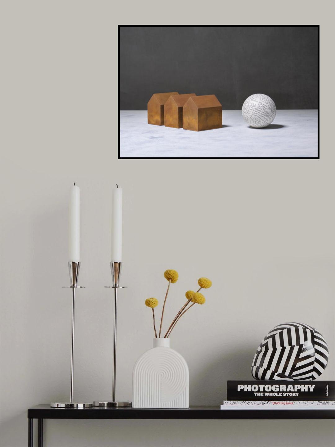 Rusted houses and a ball Poster och Canvastavla