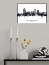 Kingston upon Thames England Skyline Poster och Canvastavla