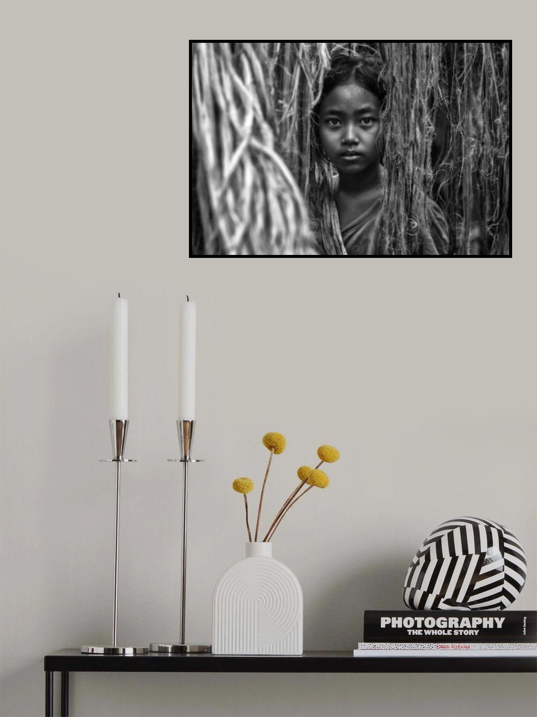 portrait kenaf child Poster och Canvastavla