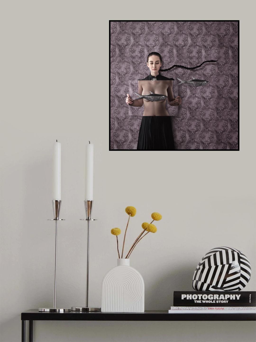 There Is A Fish Inside Me Poster och Canvastavla