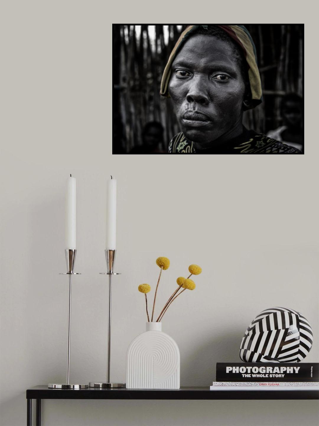 Laarim tribe man - South Sudan Poster och Canvastavla