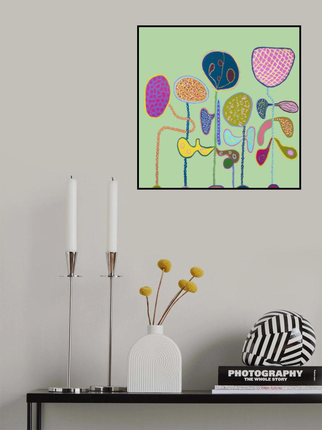 Bliss Green Poster och Canvastavla