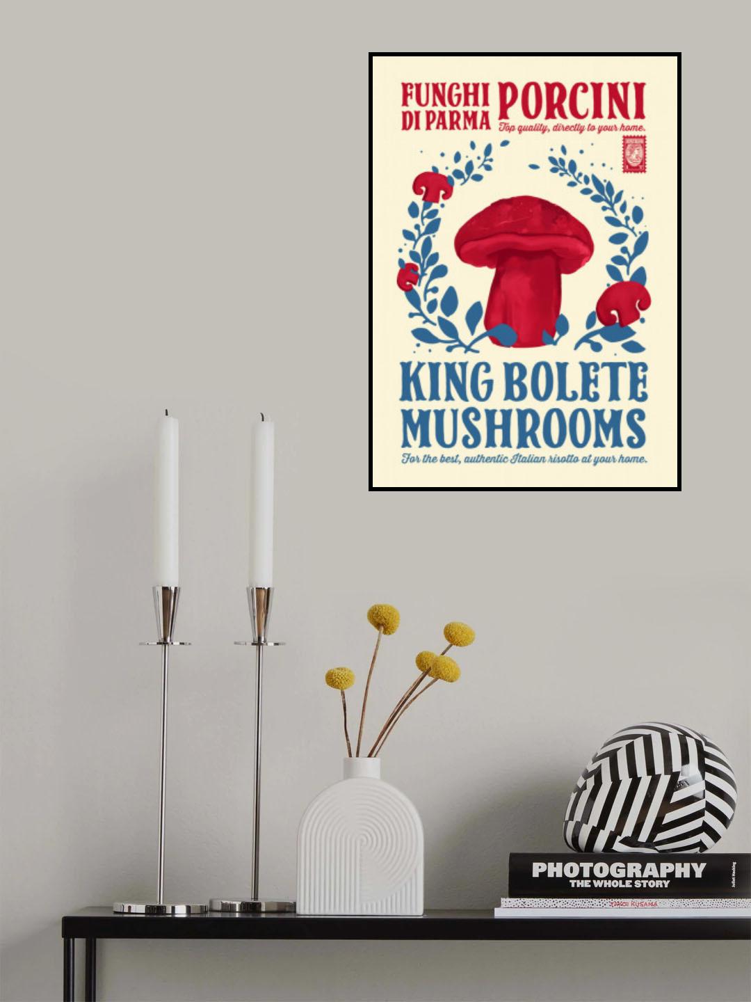 Porcini kitchen print Poster och Canvastavla