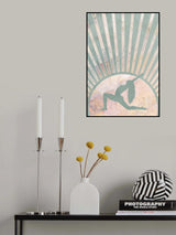 Yoga Boho Sun Rise Green 6 Poster och Canvastavla