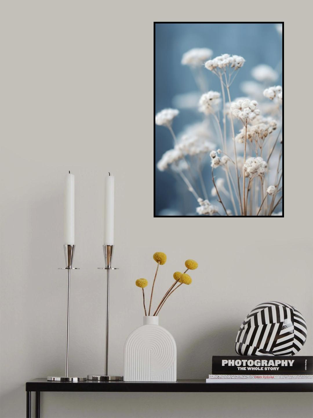 Gentle Blue Mood Poster och Canvastavla