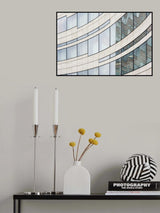 Curved lines and reflection Poster och Canvastavla