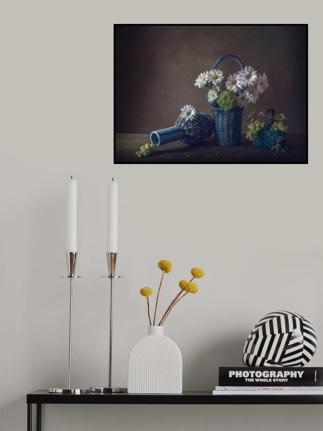 Chamomile and Grapes Poster och Canvastavla