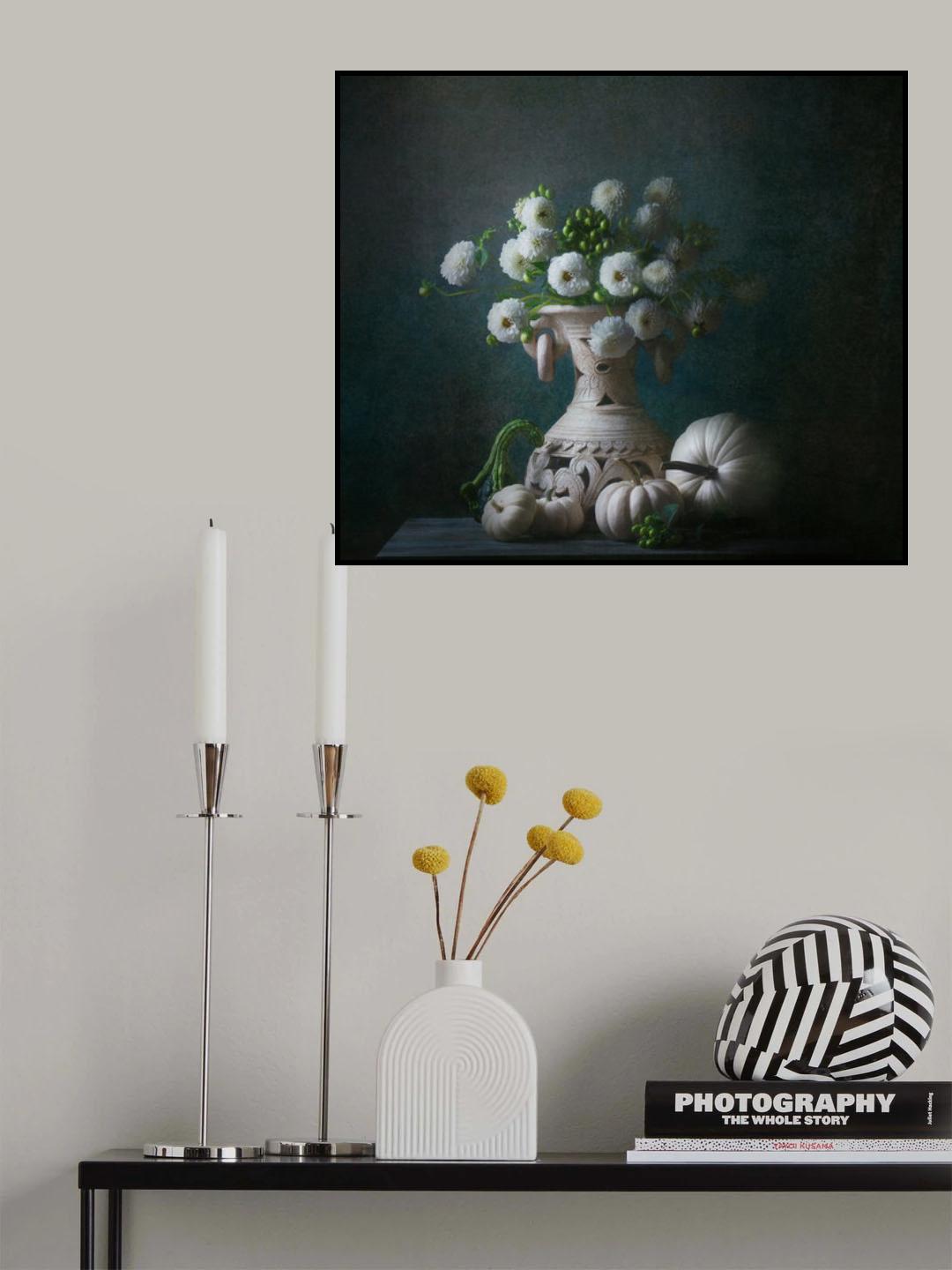 White Autumn Poster och Canvastavla