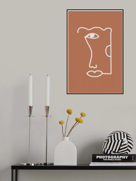Abstract Head No2. Poster och Canvastavla