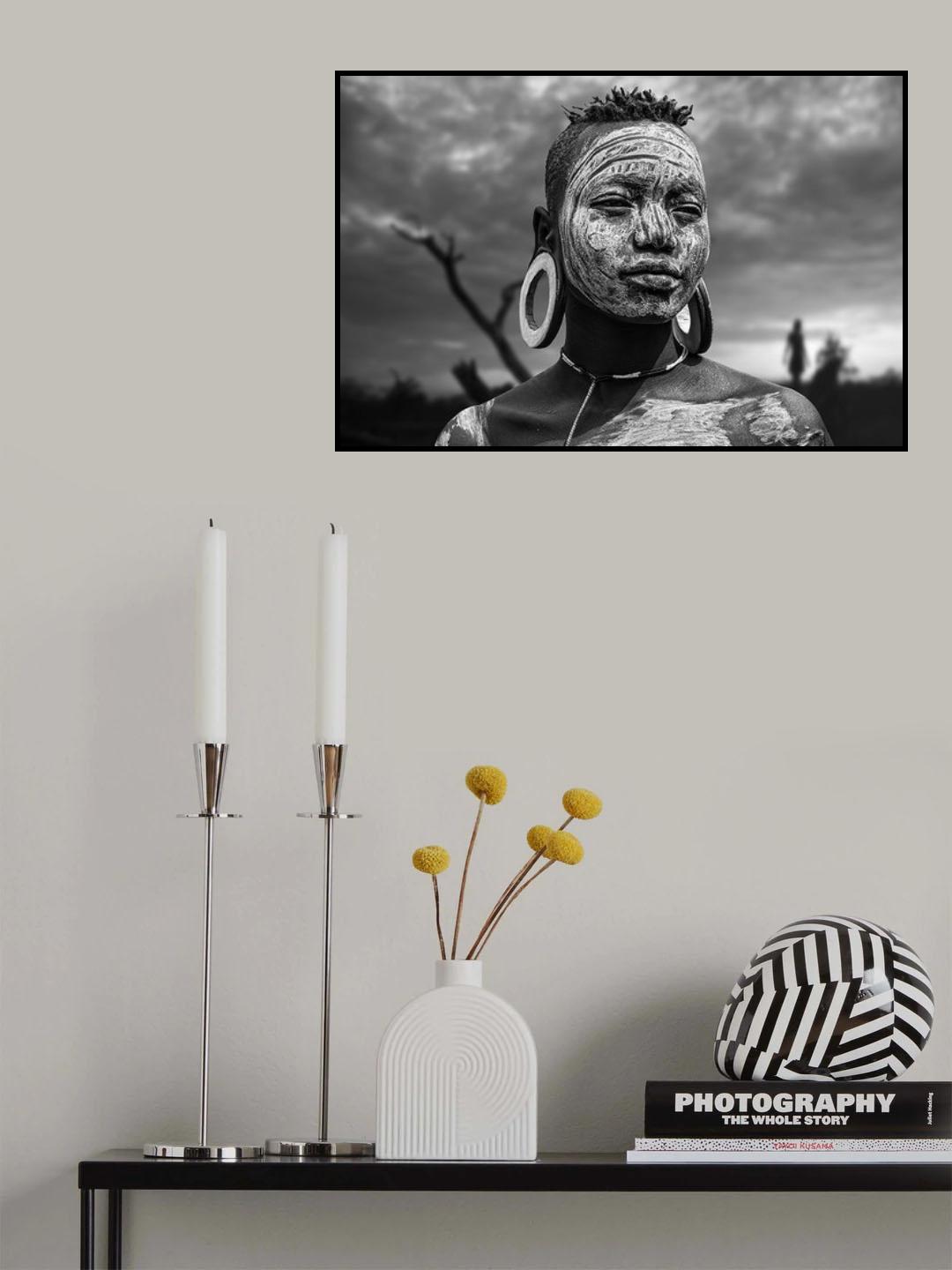 Mursi face Poster och Canvastavla