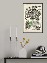 A gray mushroom cabbie No. 2 Poster och Canvastavla